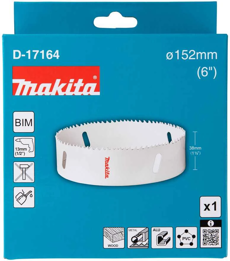 Makita HSS Bi-Metal grežimo karuna 152mm D-17164