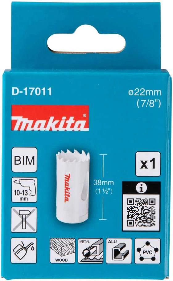 Makita HSS Bi-Metal grežimo karuna 22mm D-17011