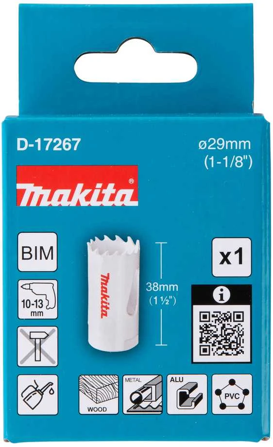 Makita HSS Bi-Metal grežimo karuna 29mm D-17267