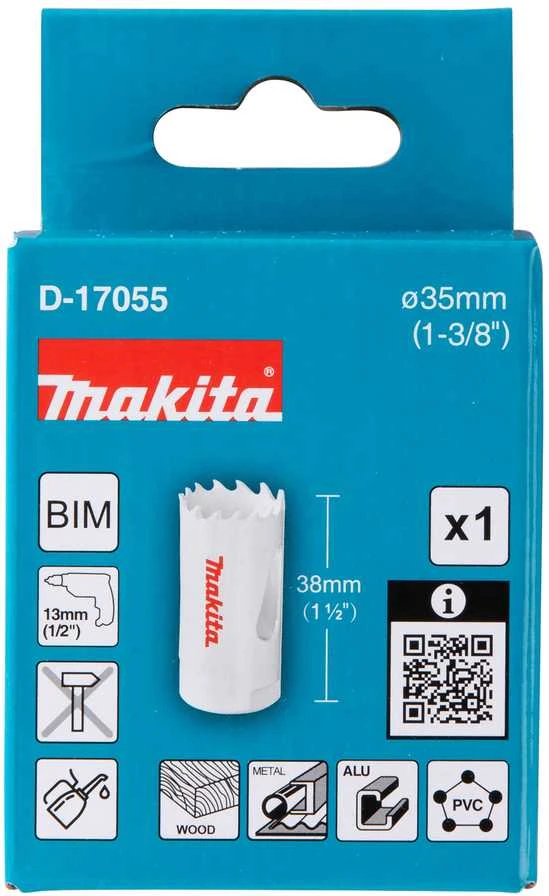 Makita HSS Bi-Metal grežimo karuna 35mm D-17055