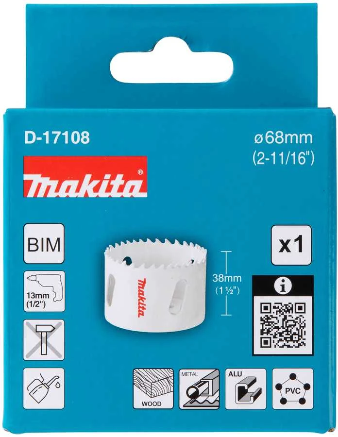 Makita HSS Bi-Metal grežimo karuna 68mm D-17108