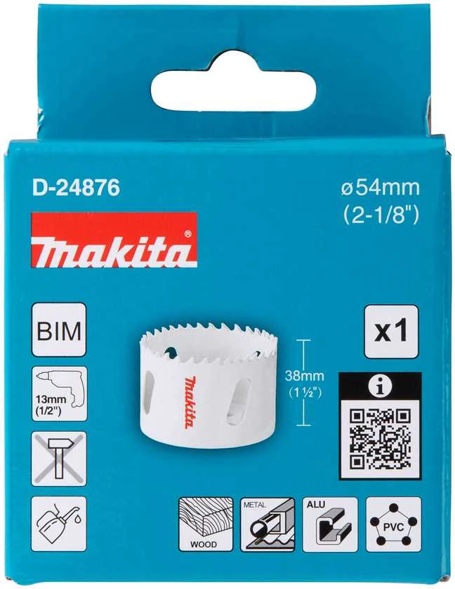 Makita HSS Bi-Metal grežimo karuna 54mm D-24876