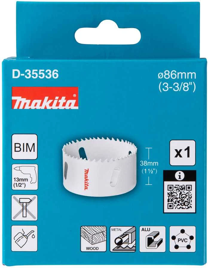 Makita HSS Bi-Metal grežimo karuna 86mm D-35536