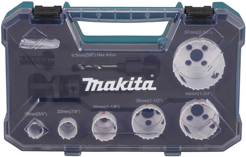 Makita HSS Bi-Metal gręžimo karūnų komplektas 6-dydžiai D-47117