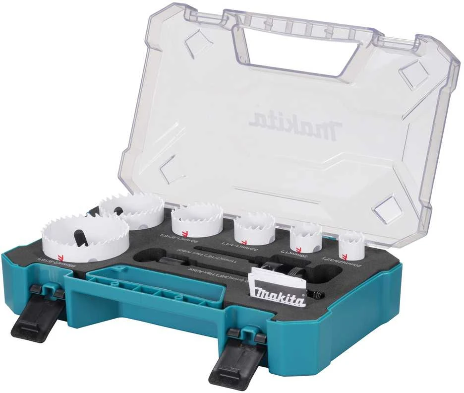 Grąžtas Makita HSS Bi-Metal gręžimo karūnų komplektas 6-dydžiai D-47139