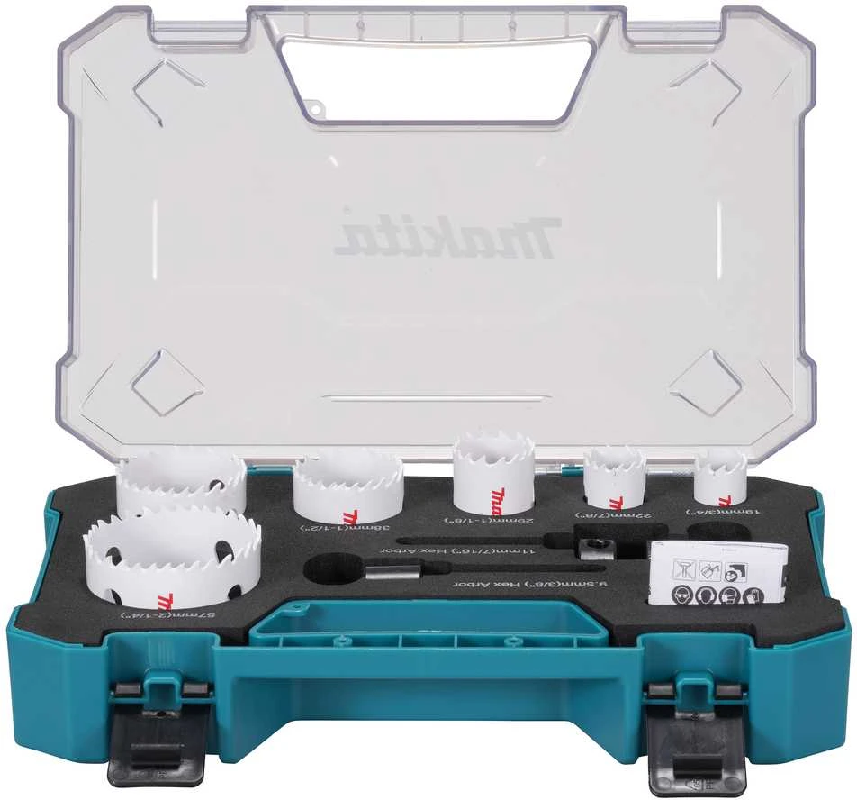 Makita HSS Bi-Metal gręžimo karūnų komplektas 6-dydžiai D-47117