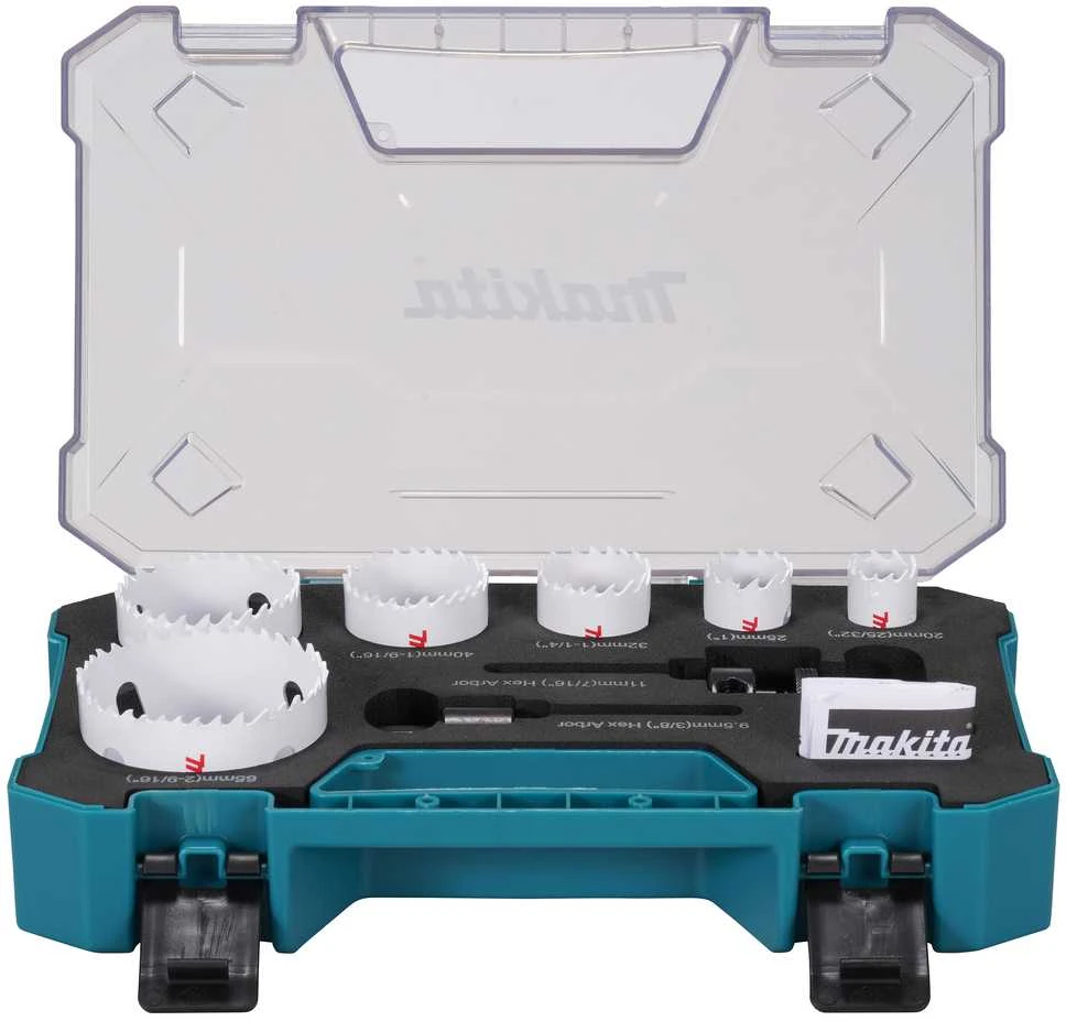 Grąžtas Makita HSS Bi-Metal gręžimo karūnų komplektas 6-dydžiai D-47139
