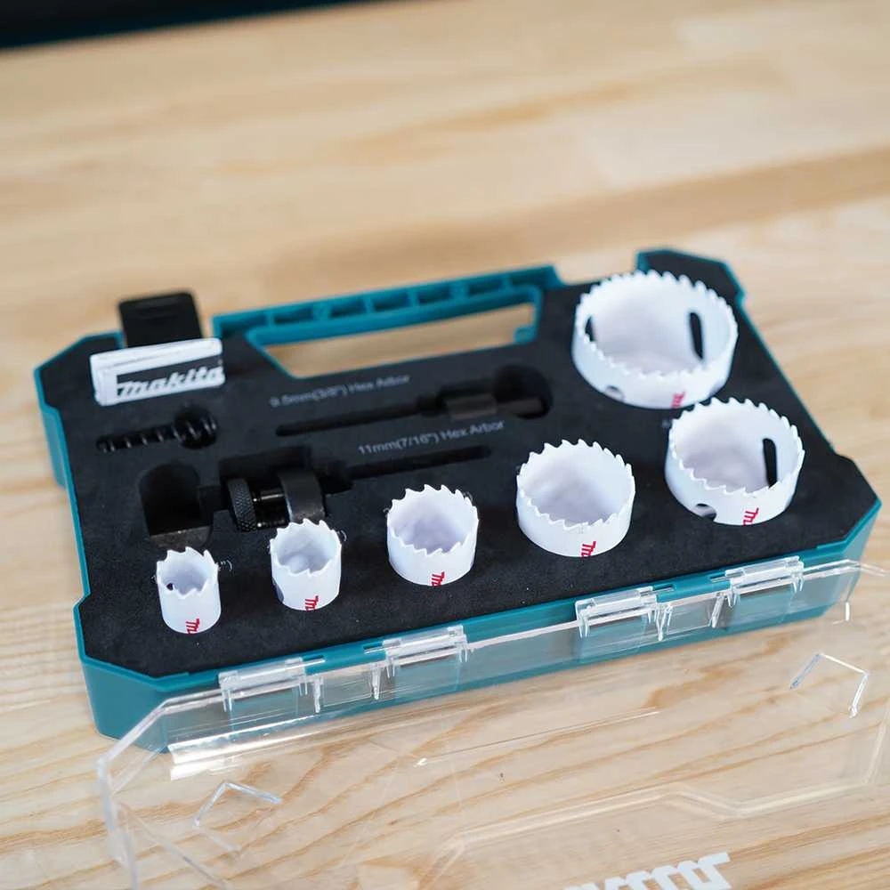 Makita HSS Bi-Metal gręžimo karūnų komplektas 6-dydžiai D-47117