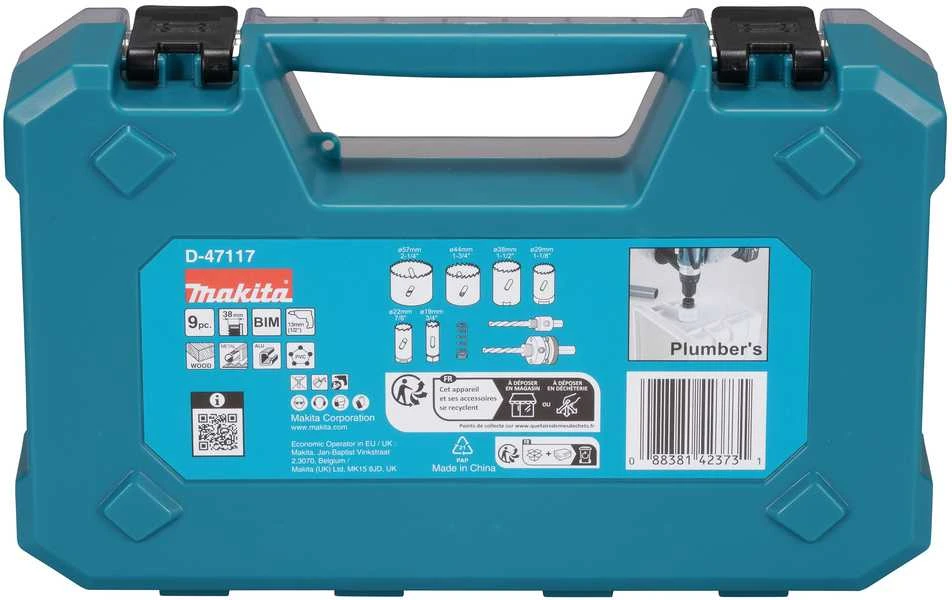 Makita HSS Bi-Metal gręžimo karūnų komplektas 6-dydžiai D-47117