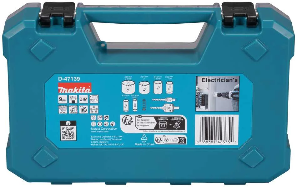 Grąžtas Makita HSS Bi-Metal gręžimo karūnų komplektas 6-dydžiai D-47139