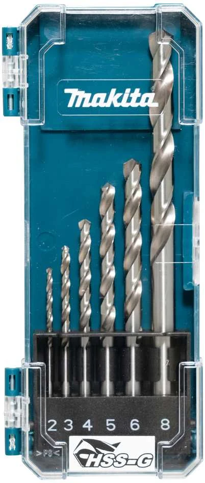 Grąžtas Makita HSS-G metalo grąžtų rinkinys, 6 cnt (2,3,4,5,6,8mm) D-75742