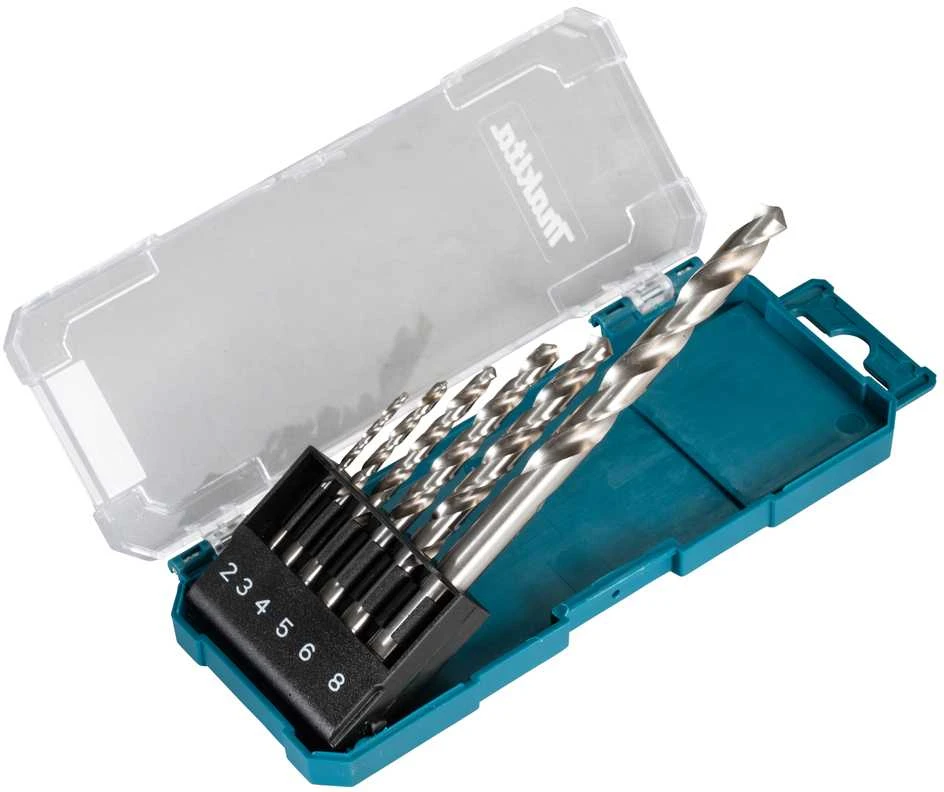 Grąžtas Makita HSS-G metalo grąžtų rinkinys, 6 cnt (2,3,4,5,6,8mm) D-75742