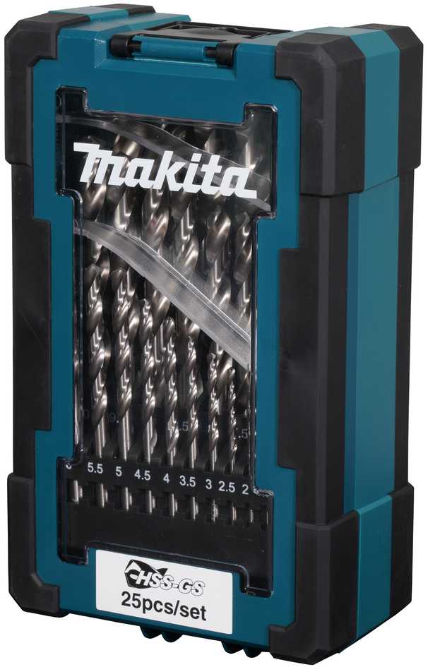 Grąžtas Makita HSS-GS metalo grąžtų rinkinys, 25cnt (1-13mm) D-78368