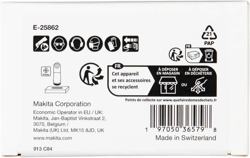Makita Įgilinamieji pjovimo ašmenys 32mm TMA053; BIM, STARLOCK, medienai, 25 vnt. E-25862 TMA053; BIM, SL, Medis
