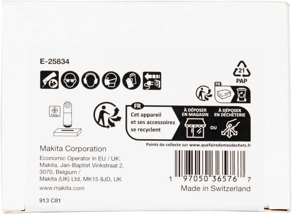 Makita Įgilinamieji pjovimo ašmenys 65mm TMA052; HCS, STARLOCK, medienai, 25 vnt. E-25834 TMA052; HCS, SL, Medis