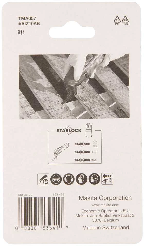 Makita Įgilinamieji pjovimo diskai 10mm TMA057; BiM, Metalas B-64917