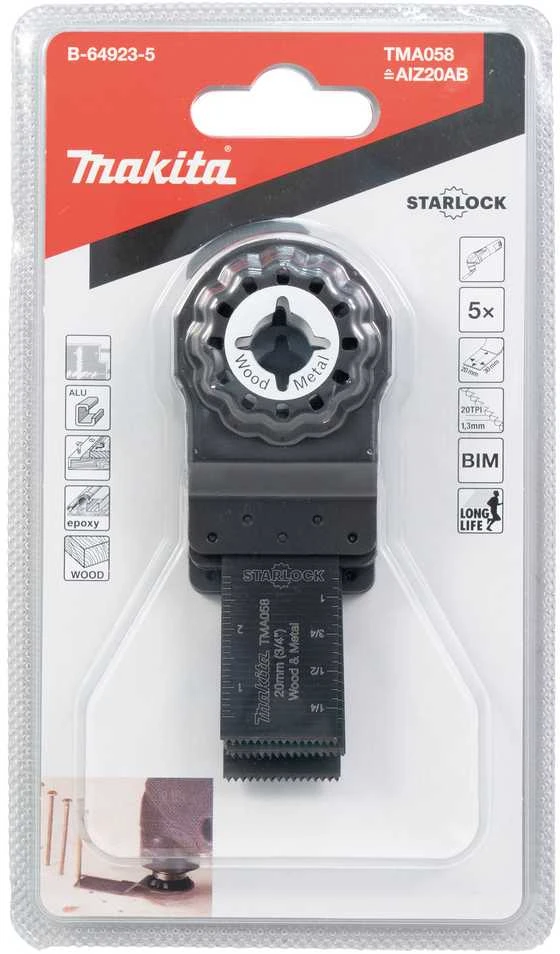 Makita Įgilinamieji pjovimo diskai 20mm; B-64923-5