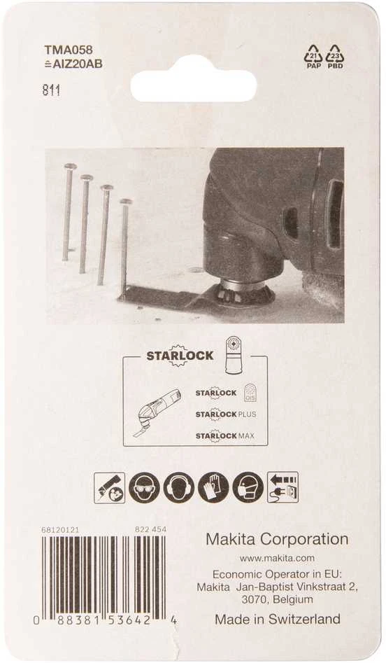 Pjūklelis įgilinamajam pjovimui Makita BiM TMA058 20mm B-64923