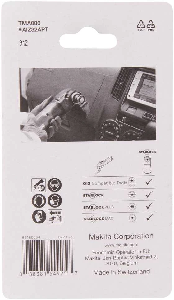 Makita Įgilinamieji pjovimo diskai 32 TMA080, TC/HM, STARLOCK B-69761