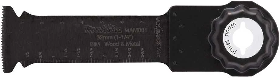 Makita Įgilinamieji pjovimo diskai 32mm (5 vnt) B-66400-5 Starlock Max • 20 TPI • BiM • MAM001 • medžiui, metalui