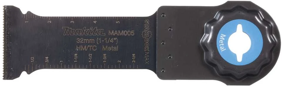 Makita Įgilinamieji pjovimo diskai 32mm B-66444 Starlock Max • 23 TPI • TC / HM • MAM005 • Metalui