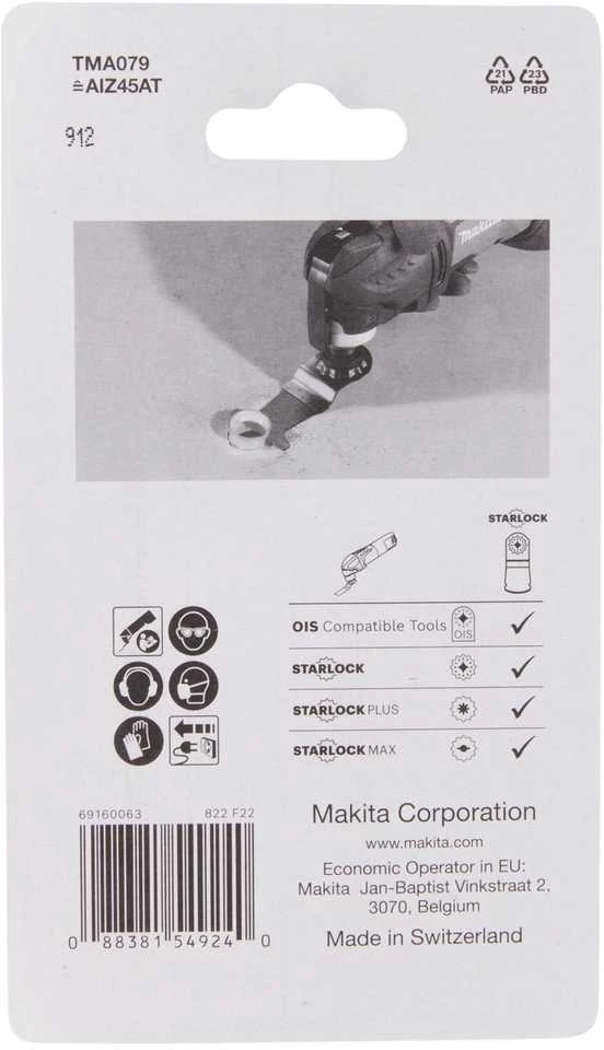 Makita Įgilinamieji pjovimo diskai 45 TMA079, TC/HM, STARLOCK B-69755