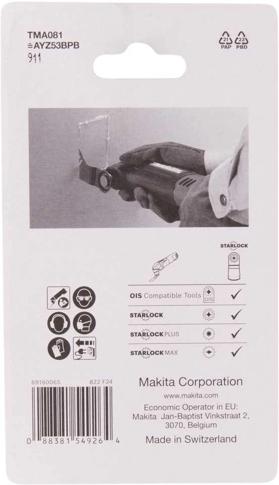 Makita Įgilinamieji pjovimo diskai 53 TMA081, BIM, STARLOCK B-69777