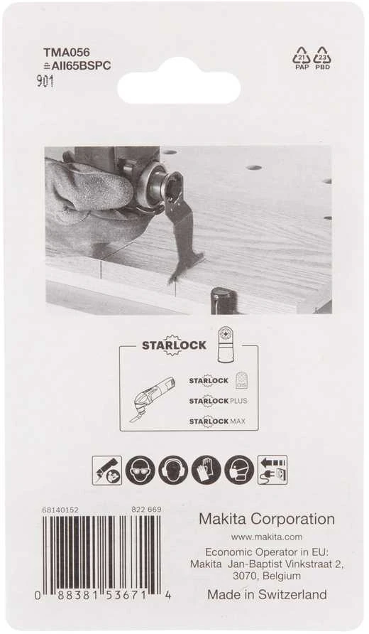 Makita Įgilinamieji pjovimo diskai 65mm B-64901-5