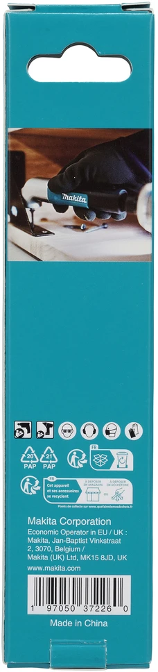 Makita Impact Juodas kampinis adapteris akumuliatoriniams suktuvams ir gręžtuvams, skirtas 1/4" sukimo antgaliams E-25030