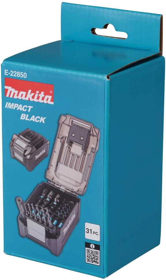 Makita IMPACT Juodas sukimo antgaliai XGT akumuliatoriaus formos dėkle E-22850
