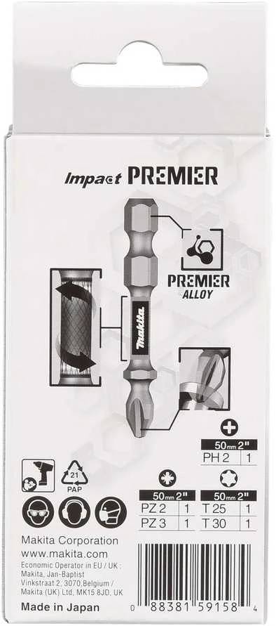 Makita Impact Premier 5vnt. Torsion sukimo antgalių komplektas E-13568