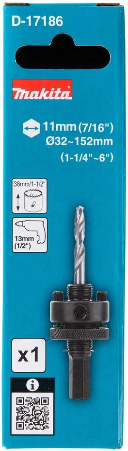 Grąžtas Makita Karūnos laikiklis (griebtuvams 13 mm) (32-152mm) D-17186