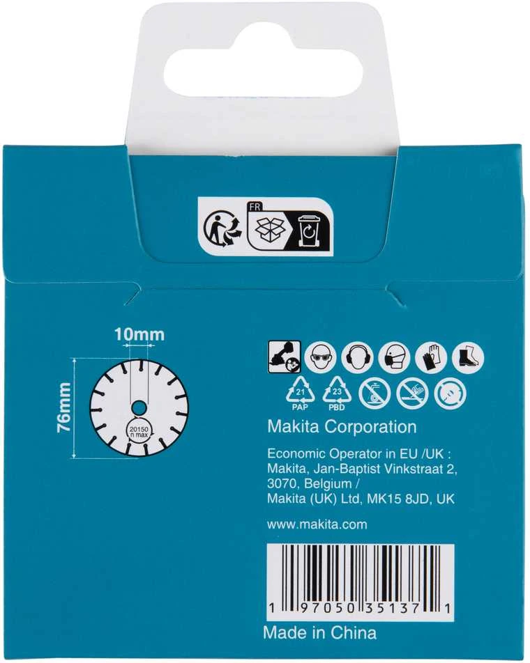 Makita Kietmetalio diskas su kietmetalio abrazyvu, 76mm D-78374 DMC300