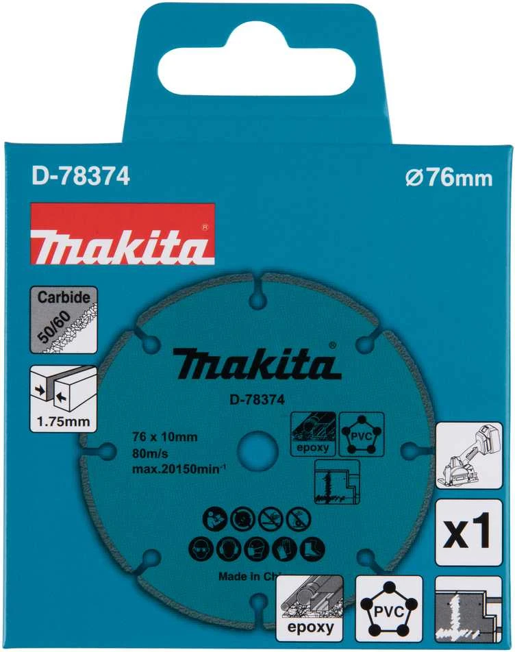 Makita Kietmetalio diskas su kietmetalio abrazyvu, 76mm D-78374 DMC300