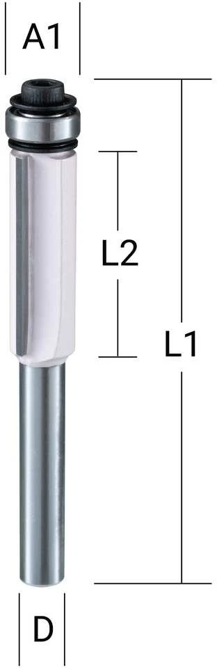 Makita Kopijuojanti freza (2) 9,5x26,0 mm/ 66,9mm, 6mm Kotelio skersmuo D-67985