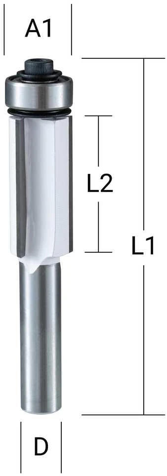 Makita Kopijuojanti freza (3) 12,7x26,0 mm/ 68,5mm, 8mm Kotelio skersmuo D-68046