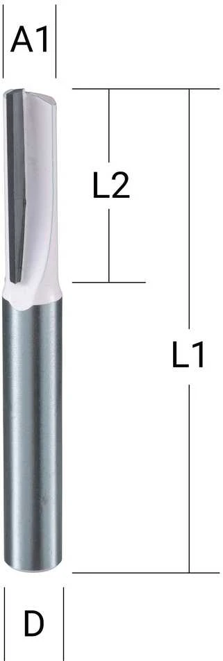 Makita Kotinė freza "flute" 1, 4,0x13,0 mm/ 50,8mm, 8mm Kotelio skersmuo D-67670
