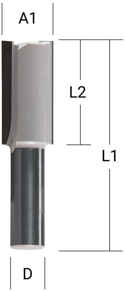 Makita Kotinė freza"flute" 2, 10,0x19,0 mm/ 51mm, 8mm Kotelio skersmuo D-67826