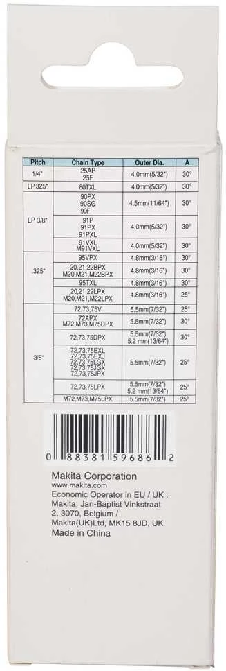 Makita Kreipiančiosios plokštelės ir deimantinės apvalios dildės komplektas 4,5mm D-75627