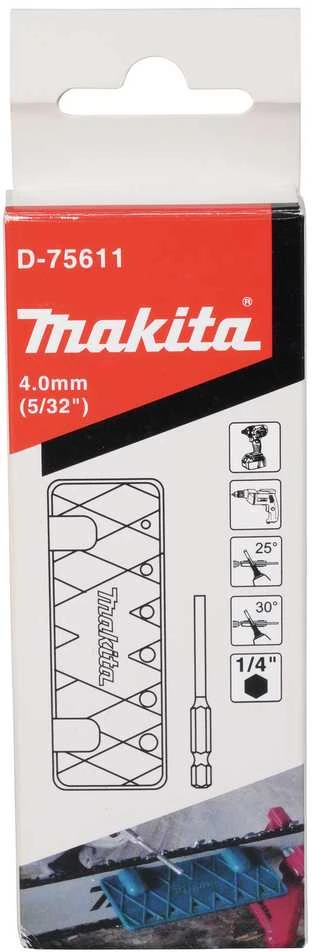 Makita Kreipiančiosios plokštelės ir deimantinės apvalios dildės komplektas 4mm D-75611