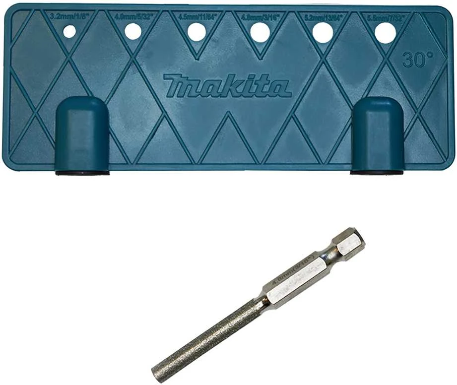Makita Kreipiančiosios plokštelės ir deimantinės apvalios dildės komplektas 4,8mm D-75633