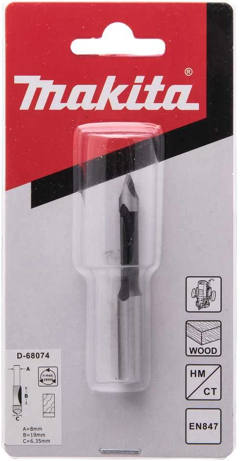 Makita Lovelių freza "panel pilot" 6,4x19,0 mm/ 65,1mm, 8mm Kotelio skersmuo D-68074