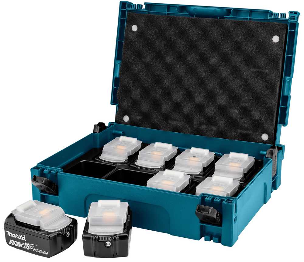 Makita LXT® 18V akumuliatorių rinkinys 199697-1 18V • BL1850B x8 • LXT® • Makpac