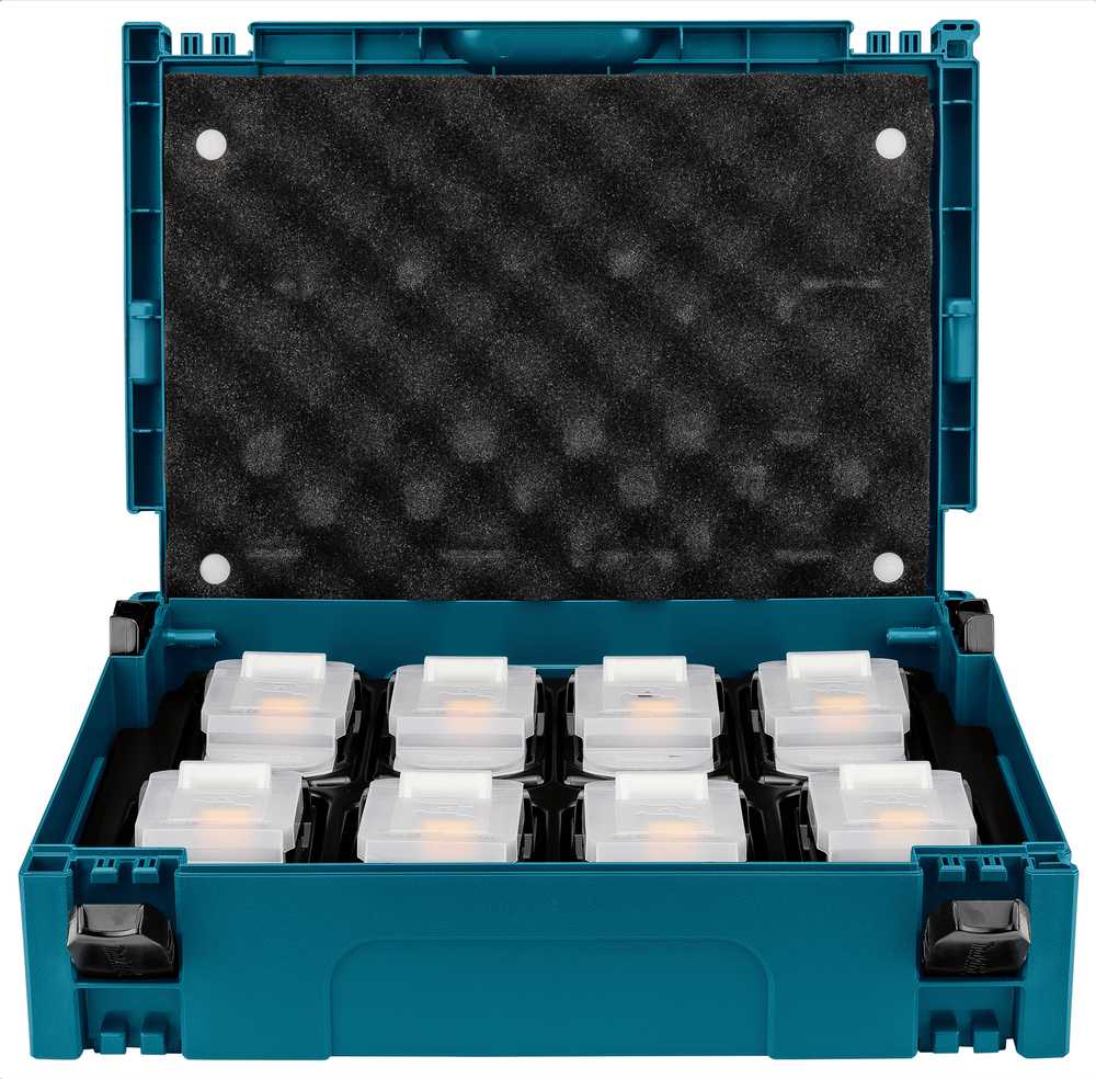 Makita LXT® 18V akumuliatorių rinkinys 199697-1 18V • BL1850B x8 • LXT® • Makpac