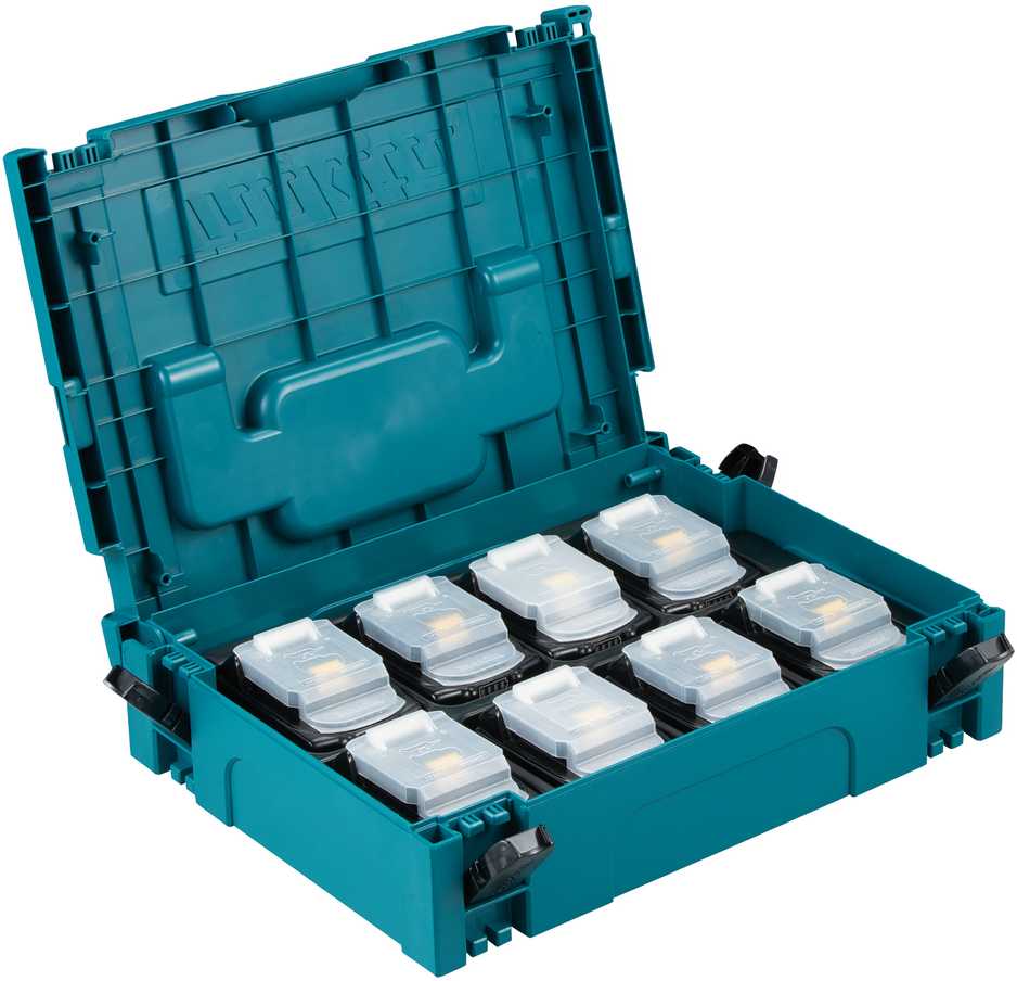 Makita LXT® 18V akumuliatorių rinkinys 199697-1 18V • BL1850B x8 • LXT® • Makpac