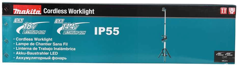 Makita LXT® akumuliatorinis darbinis žibintas DML814 18V • 14,4V • 1250 lx