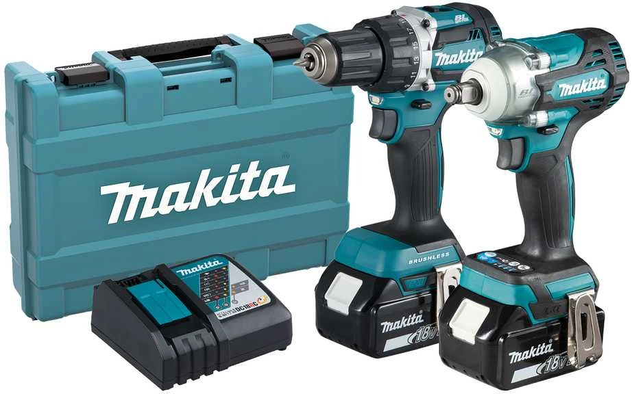 Makita įrankių rinkinys DLX2410G su lagaminu ir krovikliu