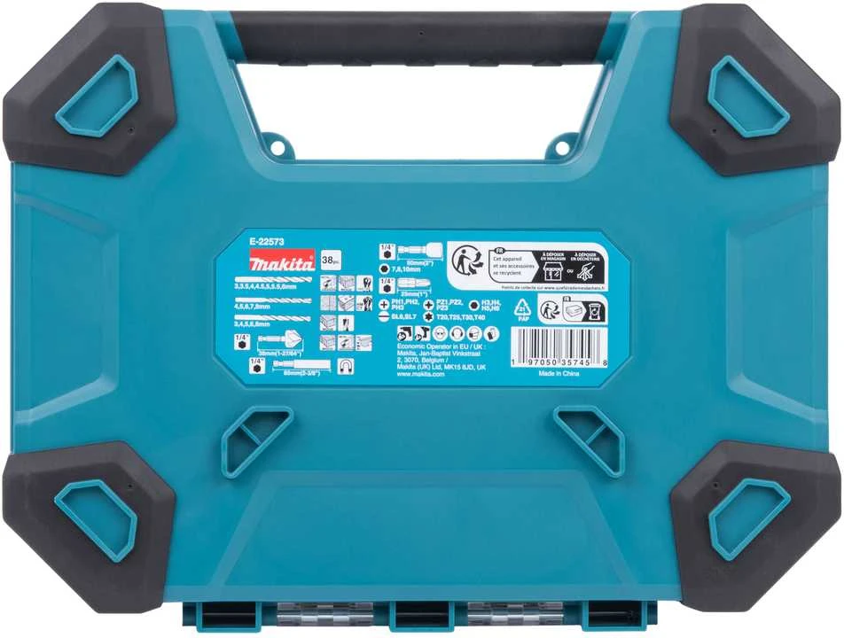 Grąžtas Makita MACCESS Grąžtų ir sukimo antgalių rinkinys 38 vnt. E-22573