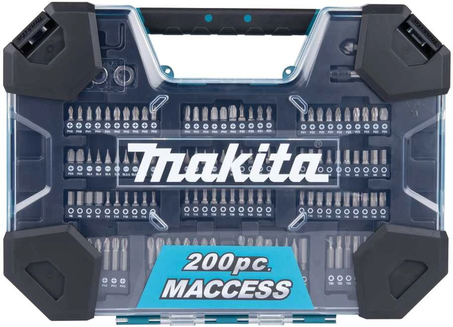 Makita MACCESS Grąžtų ir sukimo antgalių rinkinys 200 vnt. E-22610