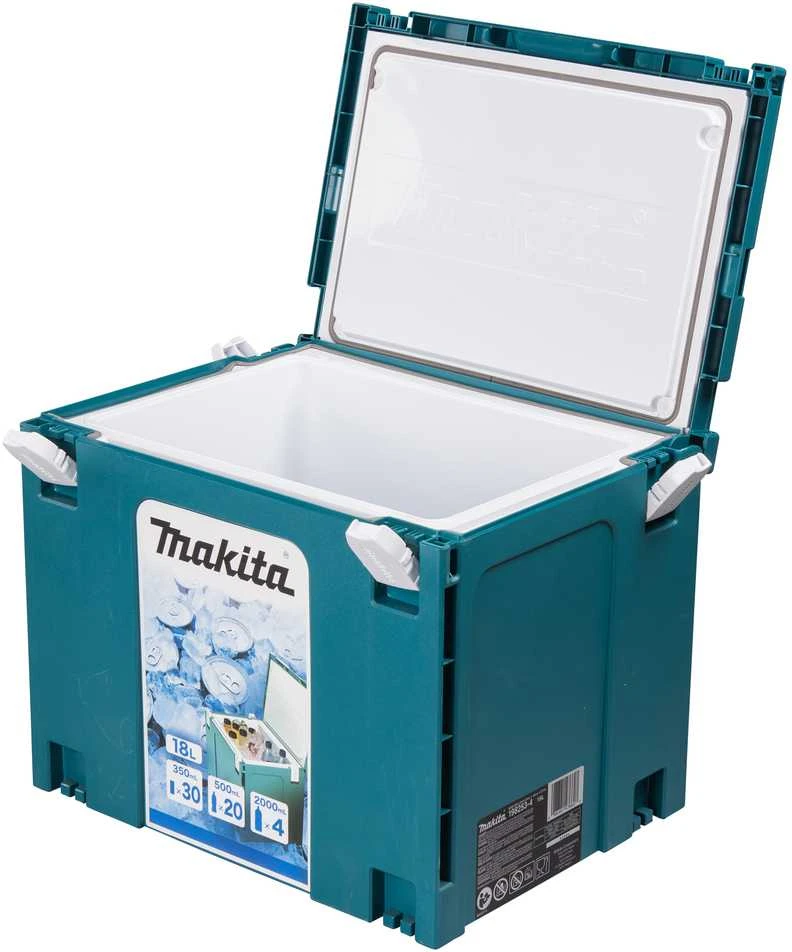 Makita MAKPAC Šaltdėžė nr.4 18l 198253-4 350ml - 30vnt. ir 500ml. PET - 20vnt.